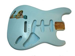 Blue Fender stratocaster